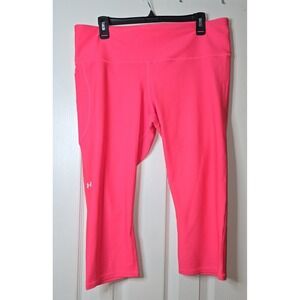 Under Armour XXL Compression Capris Women's Pink Activewear Athleisure